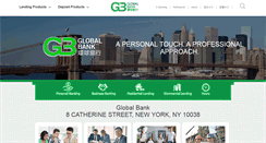 Desktop Screenshot of globalbankny.com